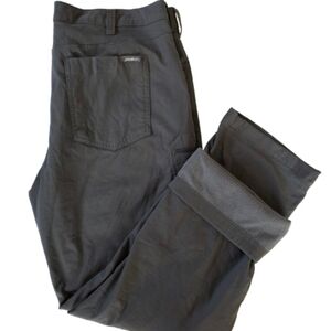 Eddie Bauer Gray Fleece Lined Tech Pants Sz 36×30 Hiking Outdoor Trails Granola